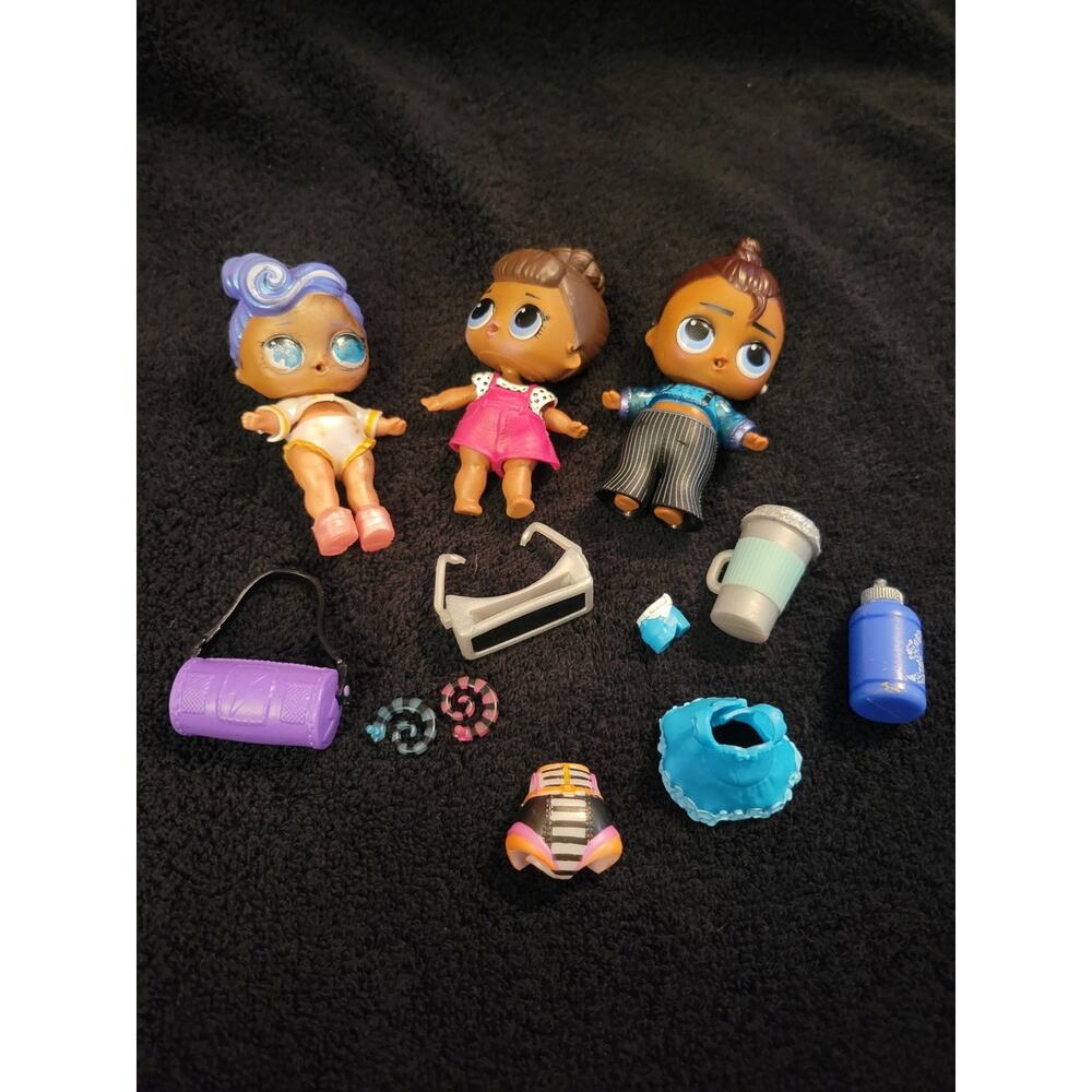 OMG LOL Surprise Mini Baby Fashion Doll Toy Accessories Lot MGA 11 Pieces